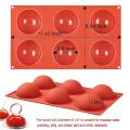 Silicone Baking Mold, Large Semi Sphere High Heat Silicone Large