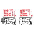 2x Decoration Tools for Wpl Car Spare Parts 1/16 Rc Car Truck Parts