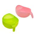 Durable Rice Washing Filter Strainer Kitchen Tool with Handle Pink