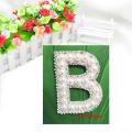 Patch A-z for Clothing White Pearl Applique Diy Name for Bags/shoes