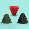 3 Pcs Coffee Dripper Filter Cup Reusable Silica Gel Coffee A