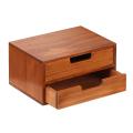 Wooden Desktop Drawer Storage Box Office Desktop Storage Cabinet B