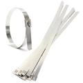 10 Pcs 0.39'' X 15.75'' Stainless Steel Metal Cable Straps