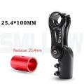 Smllow Adjustable Bike Stem Riser 25.4/31.8mm Handlebar 100mm