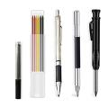 Solid Carpenter Pencil Kit with 15 Refills,with Double Head Mark Pen