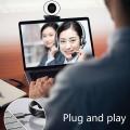 1080p Hd Webcam Autofocus with Ring Light for Pc Laptop Desktop