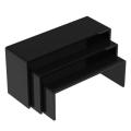 3pcs/set 3mm Acrylic U Type Hand-run Display Stand -black