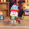 Child Kids Christmas Candy Jar Storage Bottle Santa Doll Bag 2pcs