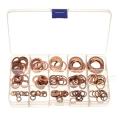 150pcs From M5 to M22 Assorted Copper Washer Gasket Set for Hardware
