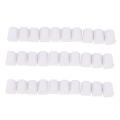 60x Cable Holder Cable Clip Cable Clamp Self-adhesive White