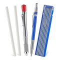1 Welders Pencil with 12 Pcs Round Silver Refills and Sharpener