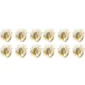 Set Of 12 Daisy Sunflower Napkin Rings, Gold Bee Napkin Ring Holders