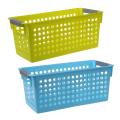 Stackable Plastic Storage Baskets(green)s:29 X 16 X 2 Cm