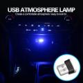 Usb Led Car Light Car Interior Usb Atmosphere Light Plug Ice-blue