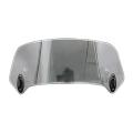 Motorcycle Windshield Extension Spoiler with Adjustable Clip Grey