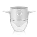 1pcs Coffee Filter with Cup Drip Coffee Tea Holder Reusable ,white