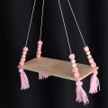 2x Etagere Murale Suspendue Gland En Bois Enfants Mur Cadre Rose