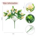 3 Pack Artificial Silk Rose for Diy Home Wedding Party (champagne)