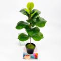 6x Artificial Plants Fiddle Leaf Fig Faux Ficus for Window Box Decor