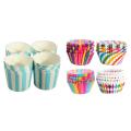 50 X Cupcake Paper Cake Case Baking Cups Dessert Cup,blue Striped