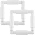 2pc Cross Stitch Frame for Quilting Frame Sewing Hoop,6x6inch