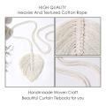 2 Pack Hand-woven Cotton Curtain Tiebacks ,bohemian Home Decor ,beige