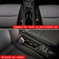 Car Center Console Water Cup Holder Decoration Carbon Fiber Outside
