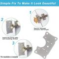 6pcs Hinge Repair Plate Brackets,cabinet Hinge Repair Plate Kit