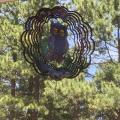 12inch Metal Wind Spinner Outdoor Garden Decoration,owl Catcher
