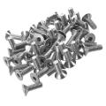 50 Pcs Stainless Steel Countersunk Screws Hex Key Bolts M4 X 12mm