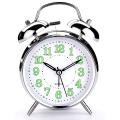 4 Inch Retro Analog Twin Bell Alarm Clock for Heavy Sleepers