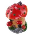 Ankoow Red Mushroom House Mini Landscape House Fairy Garden