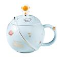 1 Set Coffee Mug Decorative Astronaut Planet Water Cup Drinking Mug C