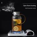 1.9l Glass Jug, Water Jug for Fridge, Jug with Lid, for Cold Or Hot