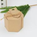 50pcs Kraft Paper Candy Box,with Twine and Tag,wedding Party Supplies