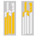 Waterproof Pvc Reflective Stickers for Ninebot (white White Yellow)