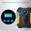 Tire Inflator Air Compressor for Car Tires with Led Light for Bicycle