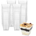 Plastic Dessert Cups, Clear Plastic Parfait Appetizer Cups Mini