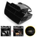 Car Black Abs Inner Console Central Storage Box with Usb Port