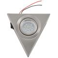 1pc Cabinet Triangle Led Light Stainless Steel Downlight Warm White