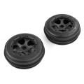 2pcs Front Wheels Tires for 1/5 Hpi Rovan Rofun Km Baja 5b Rc,black