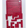 Calendar Wooden Calendar Office Play A Different Puzzle Games,red