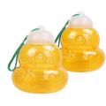 2 Pack Wasp Hornet Trap Yellow Reusable Hanging Or Tabletop Outdoor