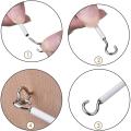 Curtain Wire and Hooks Set, 3 Meters Net Curtain Wirewith 8pcs Hooks