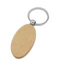 60pcs Blank Oval Wooden Key Chain Diy Pendant Keyring Tags Gifts