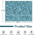 Washable Dish Drying Mats for Kitchen Counter Large (blue Vine)