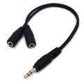 3.5mm Male to Female Stereo Audio Cable, One-to-two Audio Adapter