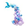 93pcs Mermaid Tail Balloon Garland Arch Kit Happy Birthday Party