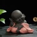 Cute Ceramic Little Baby Monk Buddha Statue Ornaments Home Decor C