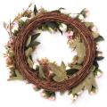 Christmas Flower Wreath Rose Garland with Elegant Best for Home